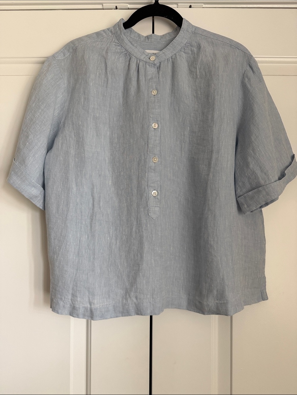 Haven Well Within Linen Cuff Sleeve Top Size M - Picture 2 of 12